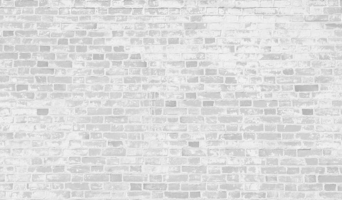 Fototapete Weiße und graue Backsteinfassade