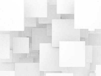 Fototapete Weiße und graue Quadrate