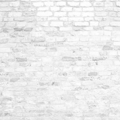 Fototapete Weiße unregelmäßige Ziegelmauer