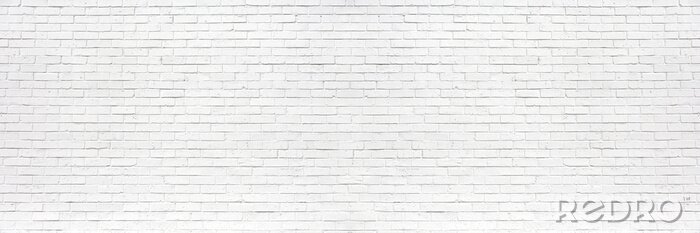 Fototapete Weiße Wand aus Ziegeln