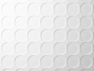 Fototapete Weißer Hintergrund mit Kreisen