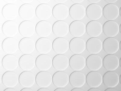 Fototapete Weißer Hintergrund mit Kreisen