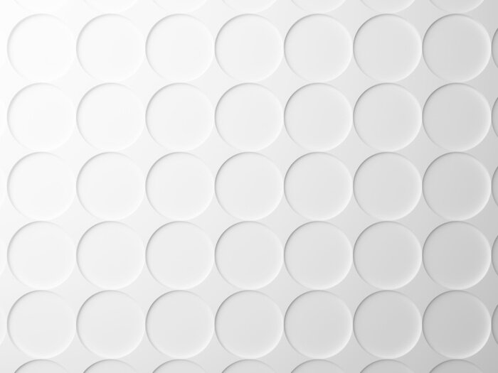 Fototapete Weißer Hintergrund mit Kreisen