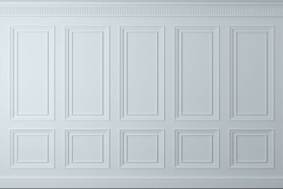 Fototapete Weißer Hintergrund mit Stuck