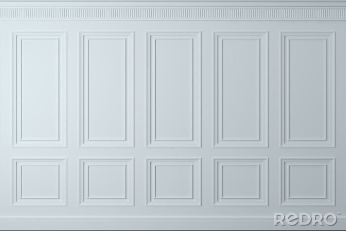 Fototapete Weißer Hintergrund mit Stuck