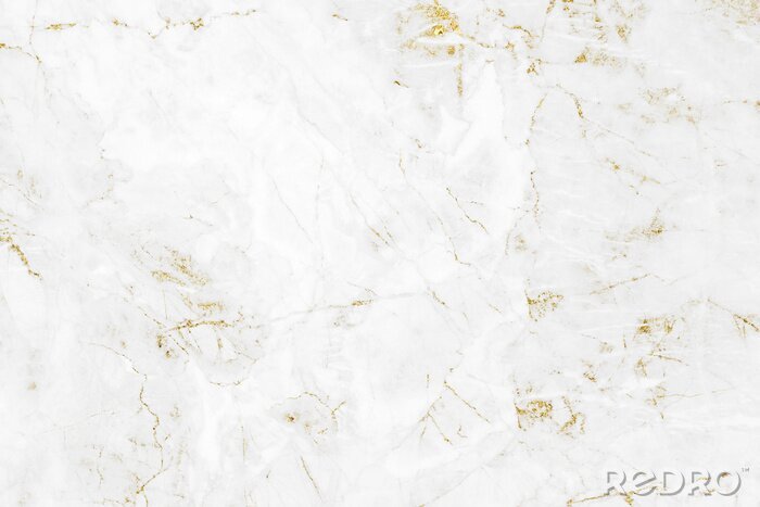 Fototapete Weißer Marmor mit goldenen Linien