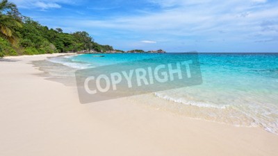 Fototapete Weißer Sand und türkisfarbenes Meer