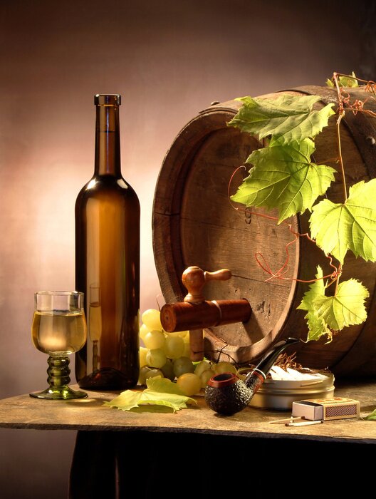 Fototapete Weißwein-Bar