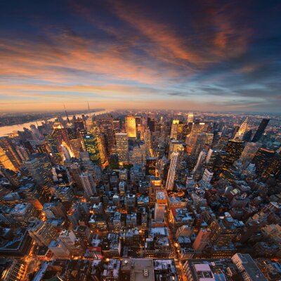 Fototapete Weiter Blick auf New York City