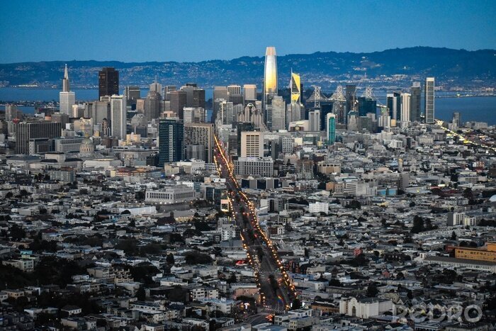 Fototapete Weites Panorama von San Francisco