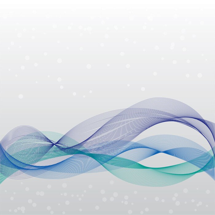 Fototapete Wellen aus Linien schlagen