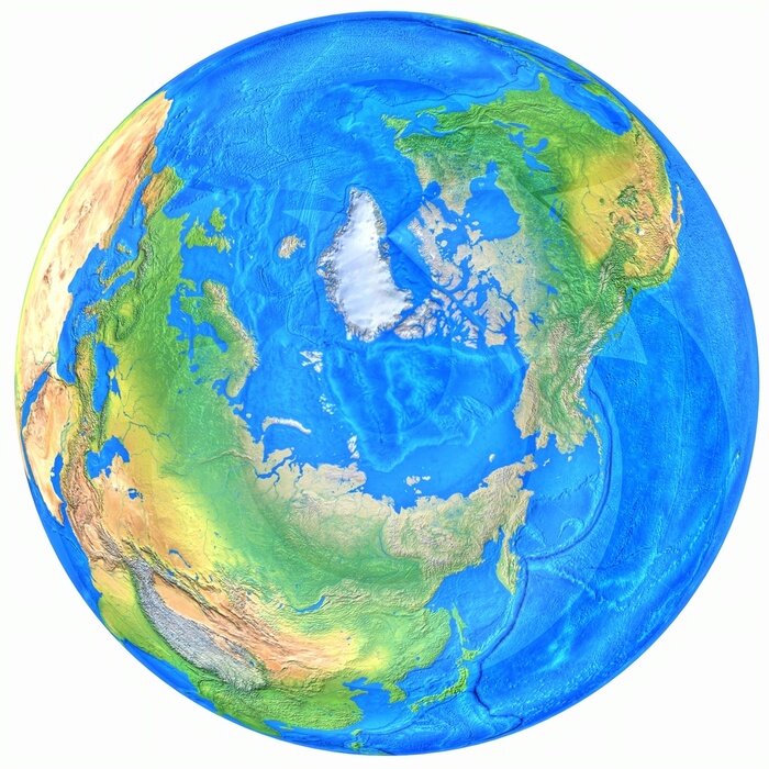 Fototapete Welt in Kugel