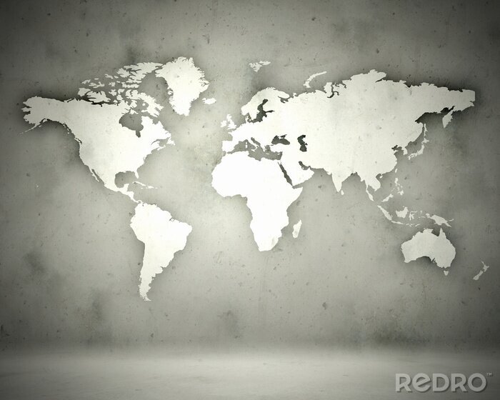 Fototapete Weltkarte
