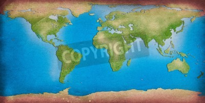 Fototapete Weltkarte aus Atlas