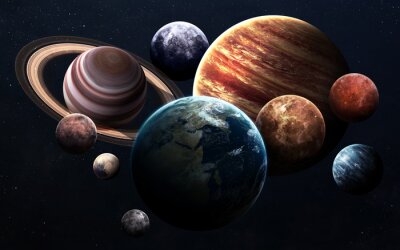 Weltraum gefüllt mit Planeten