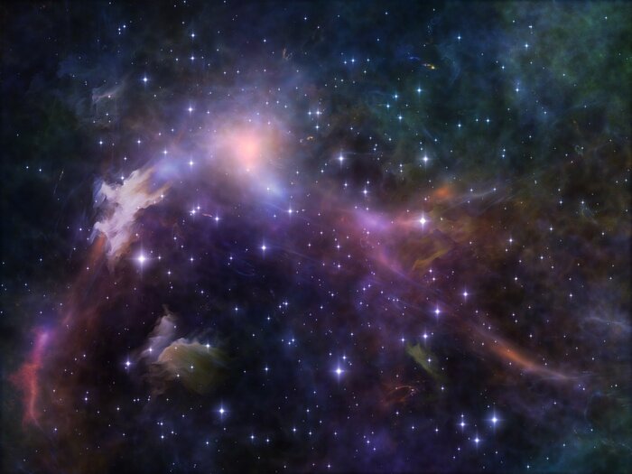 Fototapete Weltraum in verschiedenen Nuancen