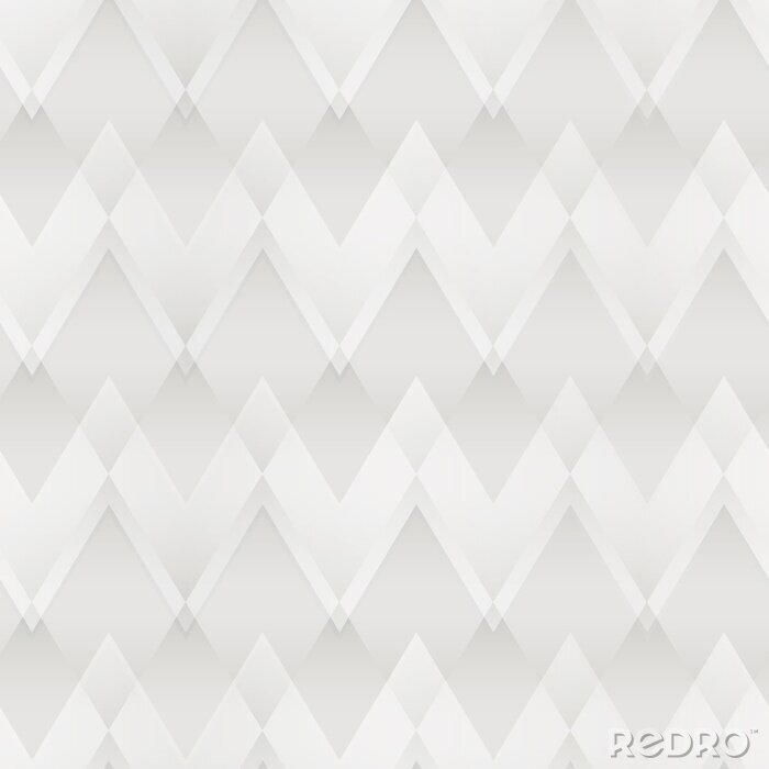 Fototapete White zigzag seamless pattern