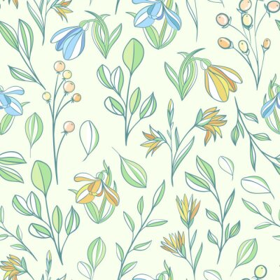 Wildpflanzen im skandinavischen Stil