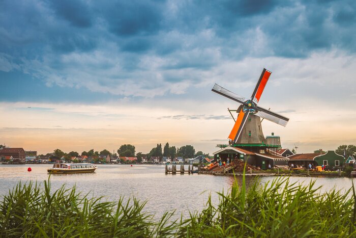 Fototapete Windmühle in der Nähe von Amsterdam