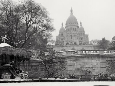 Fototapete Winterliches Paris