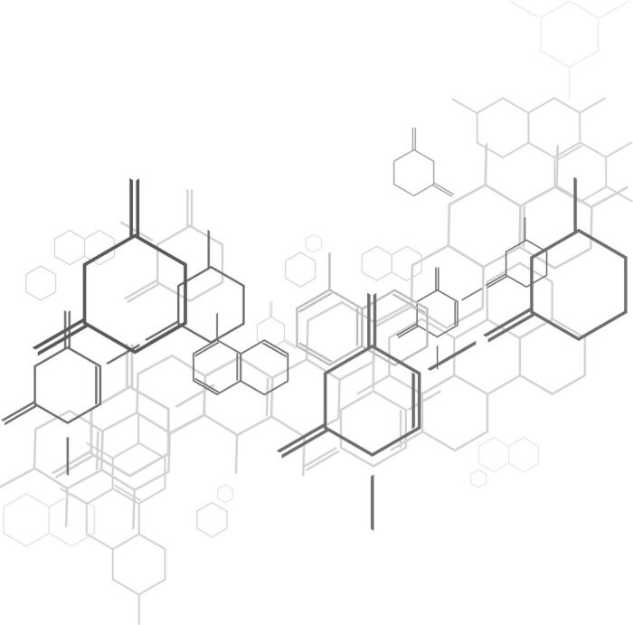 Fototapete Wissenschaft Molekularstruktur