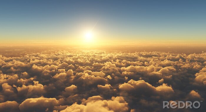 Fototapete Wolken am Horizont