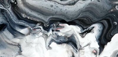 Fototapete Wolken aus dunklem Marmor