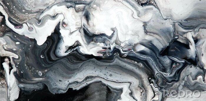 Fototapete Wolken aus hellem Marmor