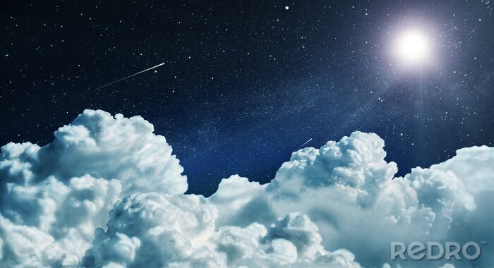Fototapete Wolken des Nachthimmels