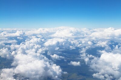 Fototapete Wolken über dem Boden