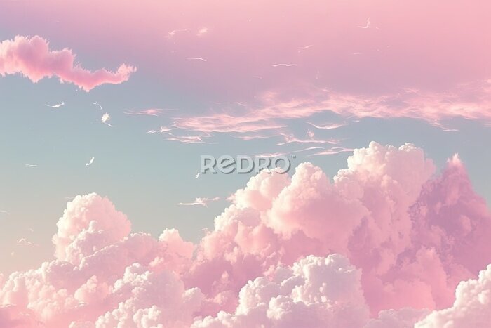 Fototapete Wolken wie Zuckerwatte