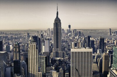 Fototapete Wolkenkratzer auf Panorama