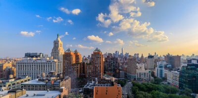 Fototapete Wolkenkratzer New York in der Sonne
