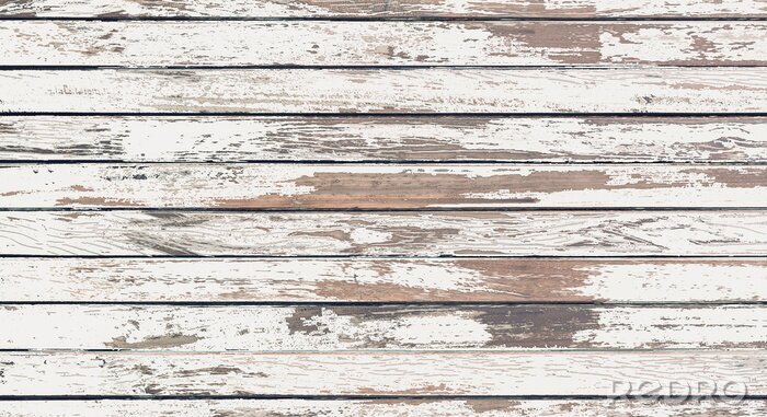Fototapete wood board white old style abstract background objects for furniture.wooden panels is then used.horizontal	