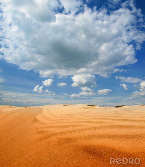 Fototapete Wüste Sand und Himmel