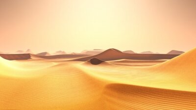 Fototapete Wüste und rosa Himmel