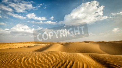 Fototapete Wüstenlandschaft und Himmel