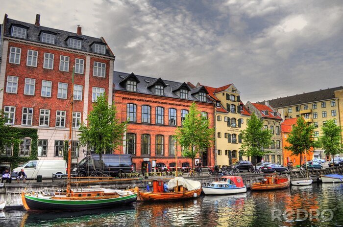 Fototapete  Schöne Häuser in Kopenhagen