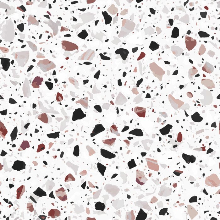 Fototapete Winzige Kieselsteine ​​​​mit Terrazzo-Textur