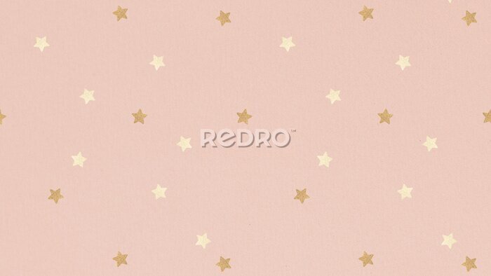 Fototapete Zarter rosafarbener Hintergrund mit Sternen