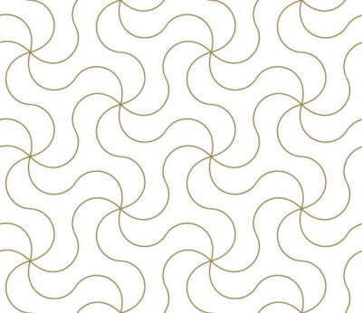 Zartes Motiv mit miteinander verbundenen Wellenlinien