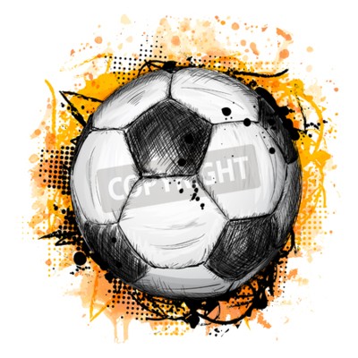 Fototapete Zeichnung des Balls