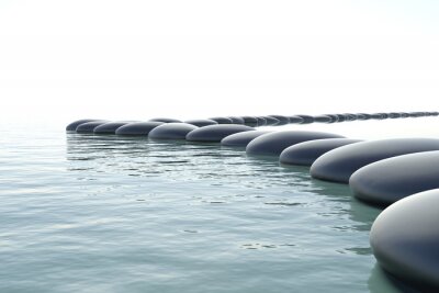 Zen turbulenten Wasser