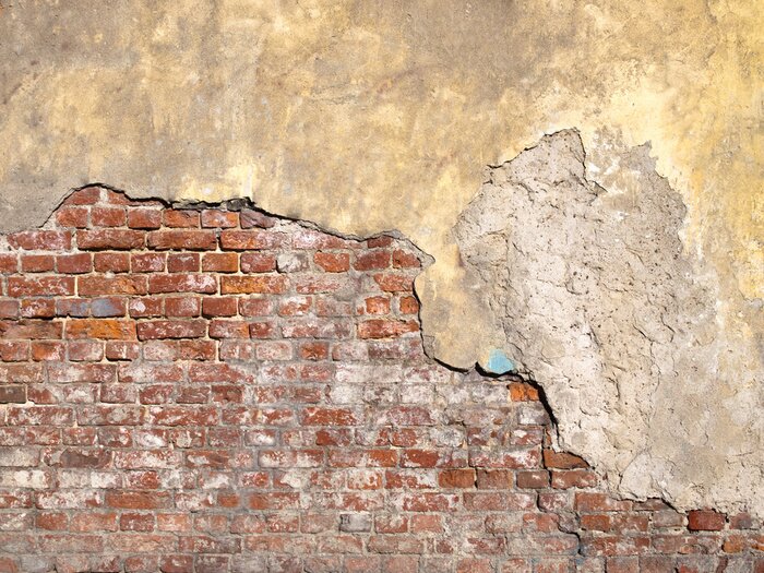 Fototapete Zerstörte Fassade