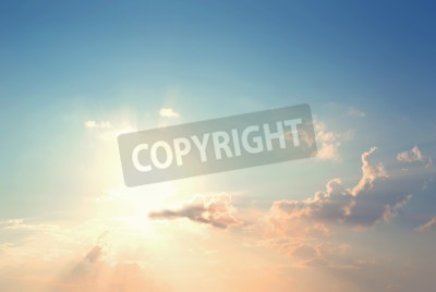 Fototapete Zerstreute Sonnenstrahlen