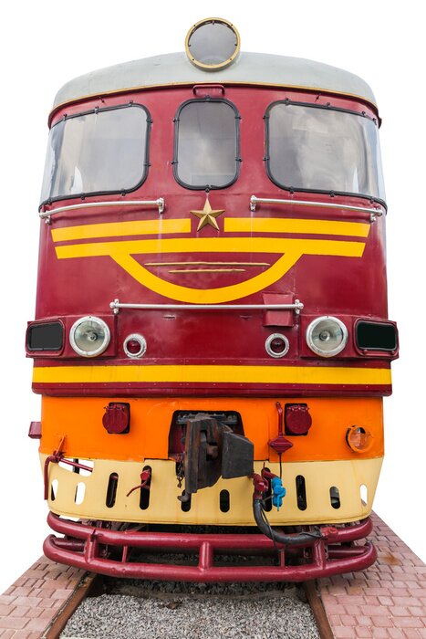 Fototapete Zug für Kinder mit Stern