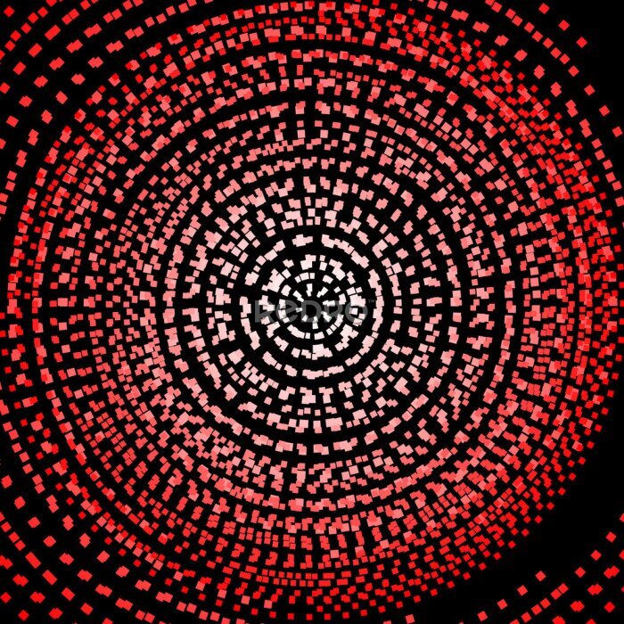 Fototapete Zusammenfassung Spiral Farbe mit quadratischen Hintergrund - Vektor
