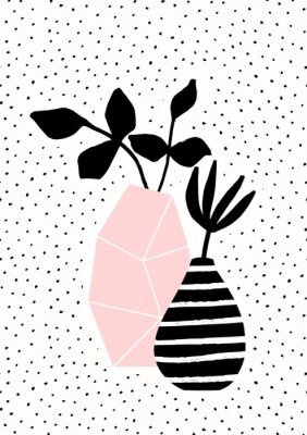 Zwei Vasen im skandinavischen Stil