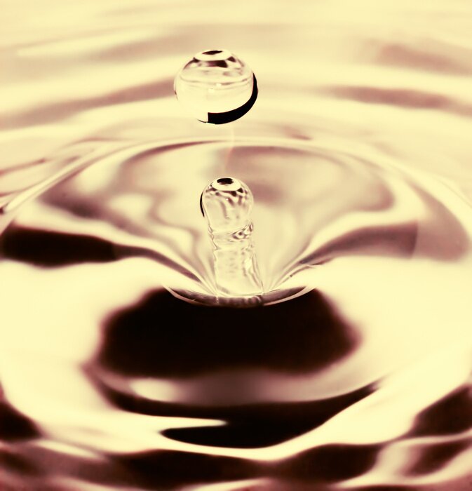 Fototapete Zwei Wassertropfen