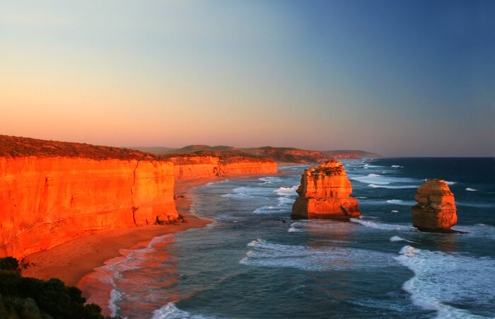 Fototapete Zwölf-Apostel-Felsen auf der Landschaft